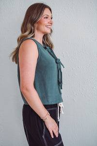 Tiera Sage Tie Vest