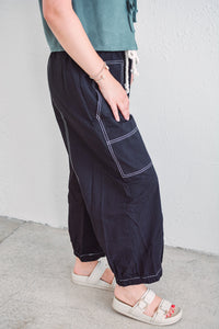 Bella Black Balloon Pants