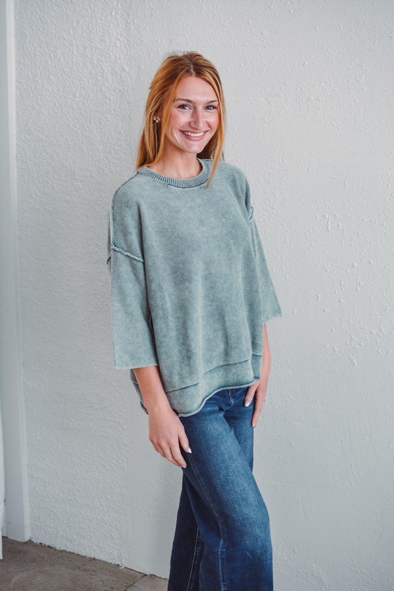 Bristol Jade Boxy Top