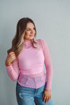 Playfully Pink Mesh Top