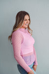 Playfully Pink Mesh Top