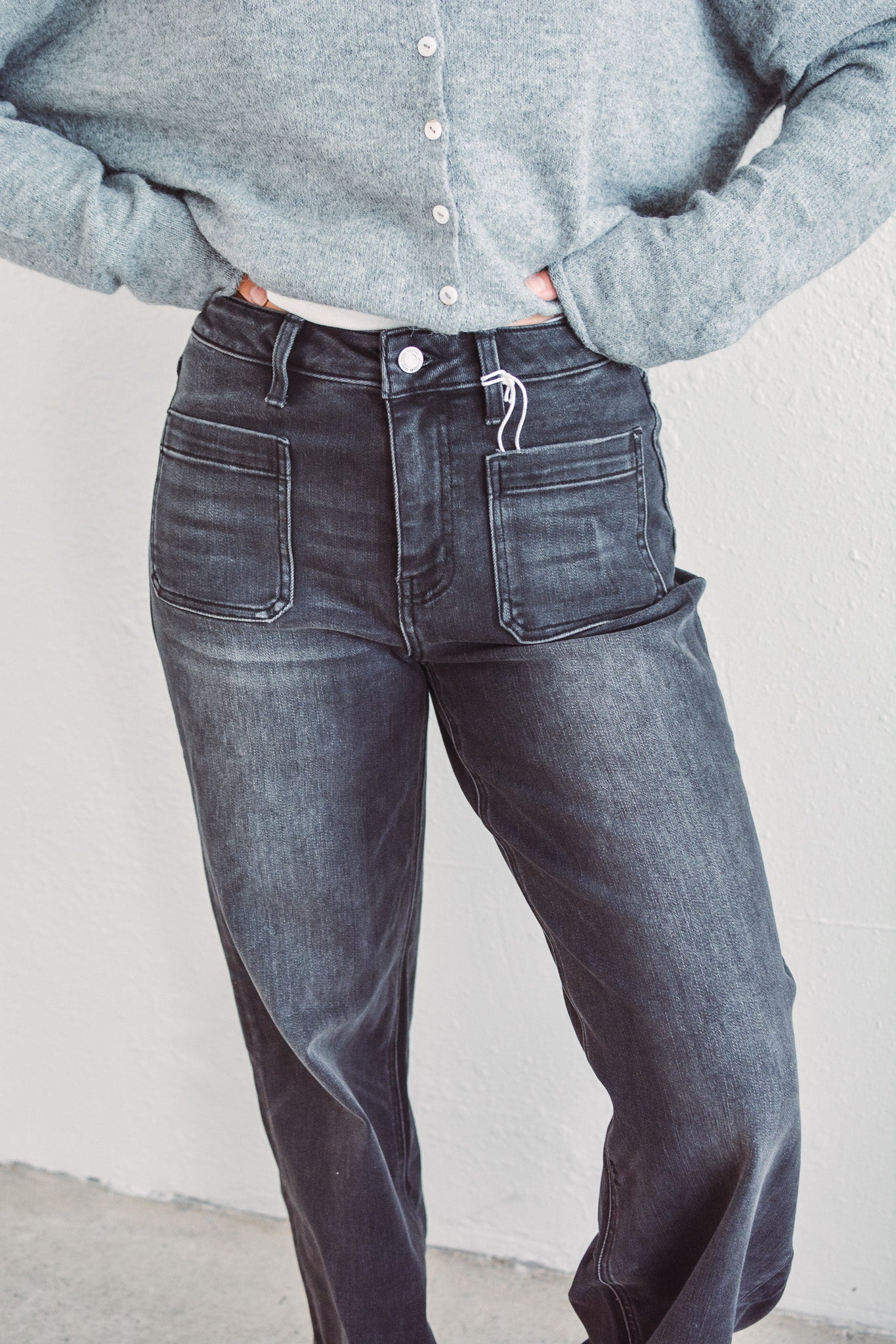 Tina High Rise Dark Trouser