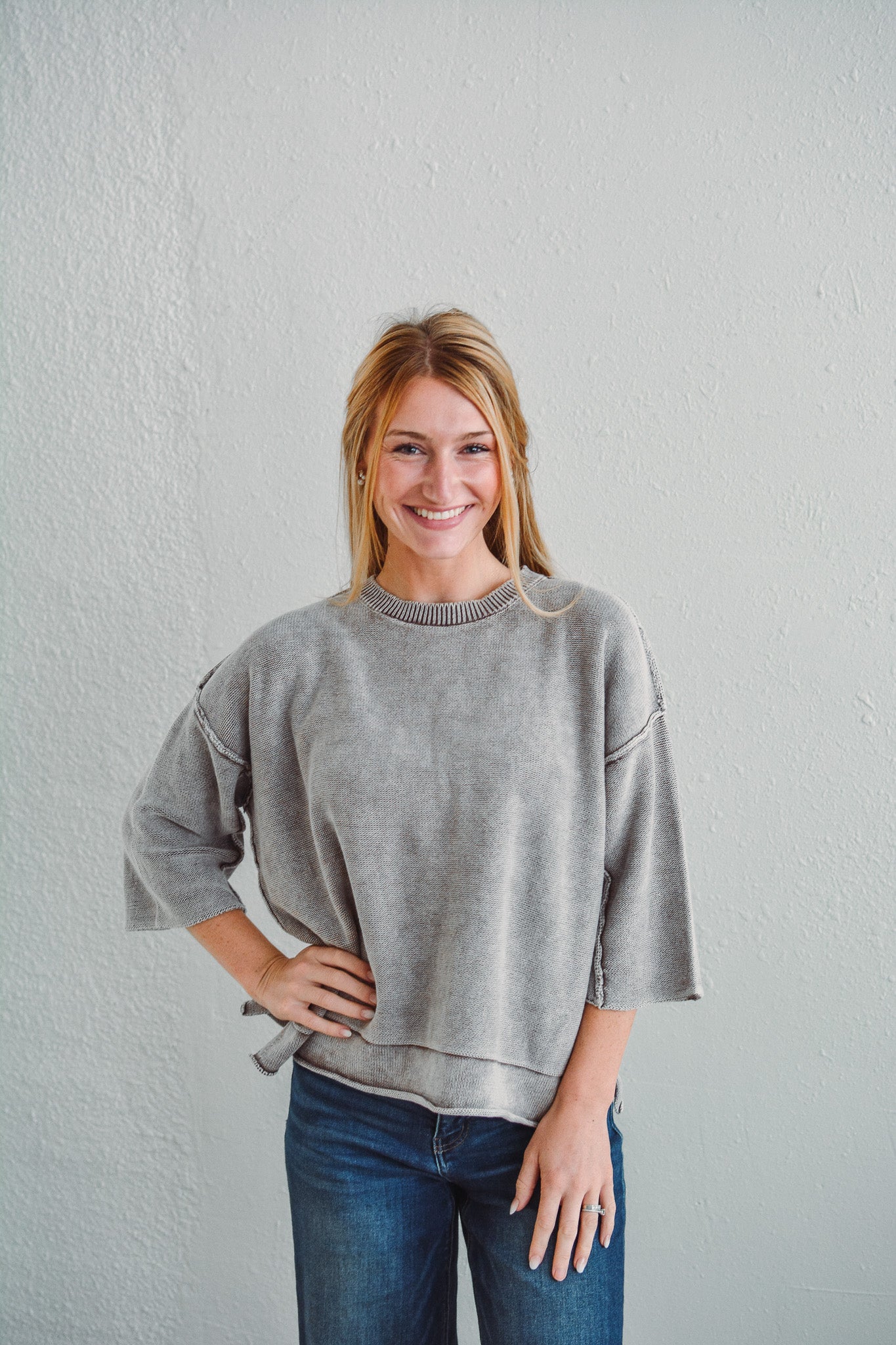 Bristol Mocha Boxy Top