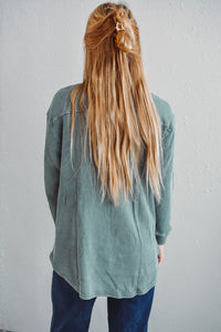 Silky Pine Waffle Jacket