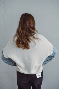 Denim Knit Cardigan