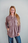 Rose Taupe Waffle Jacket