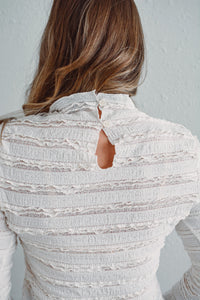 Ivory Ruffle Top