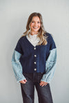 Navy Knit Cardigan