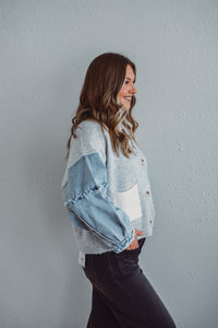 Grey Knit Cardigan