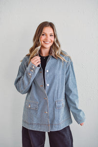 Dakota Collared Striped Jacket