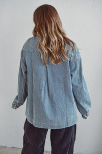 Dakota Collared Striped Jacket