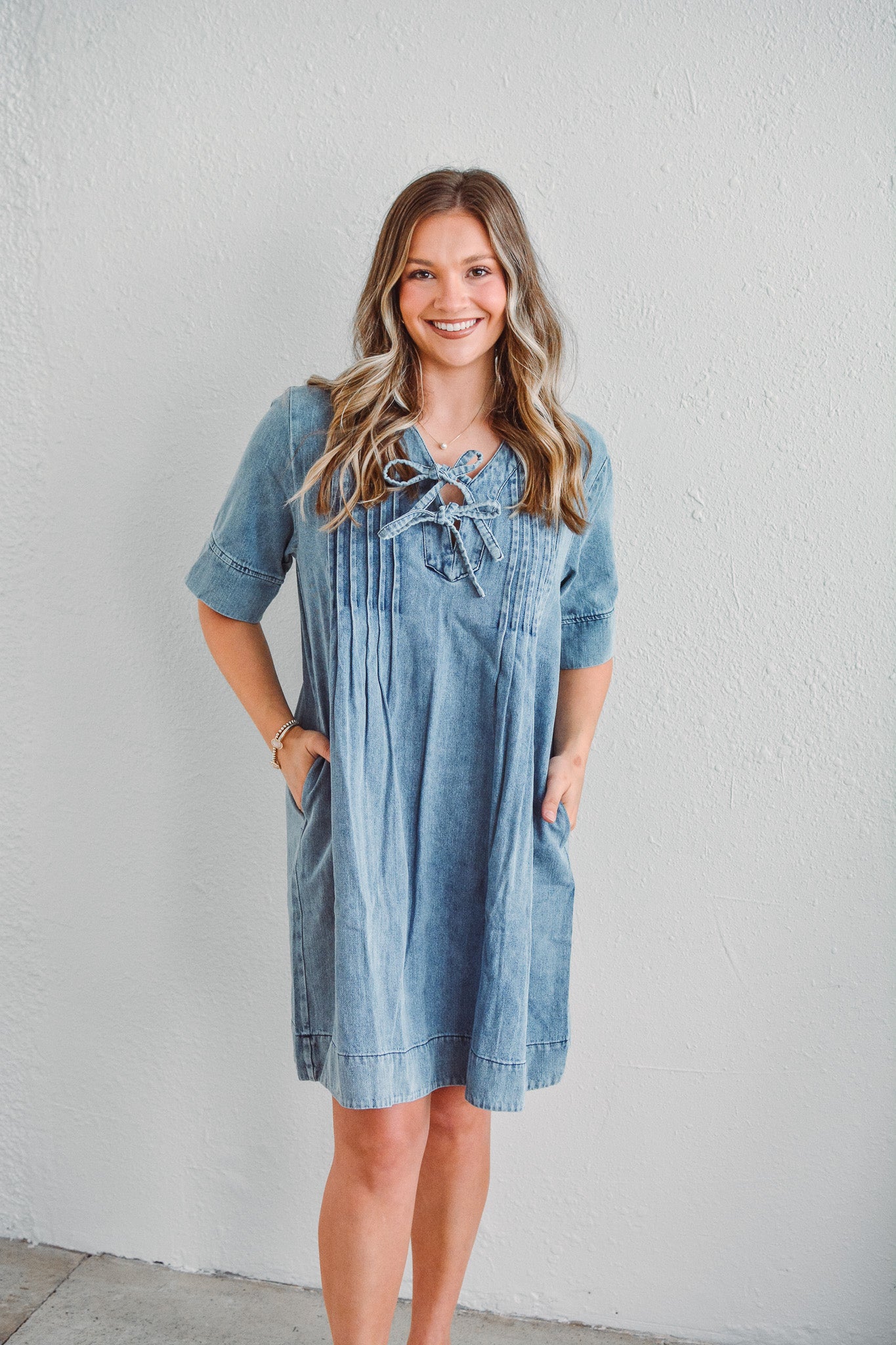 Sierra Pintuck Dress