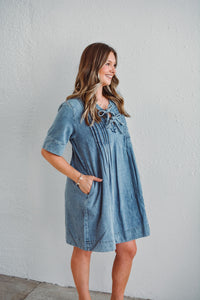Sierra Pintuck Dress