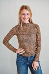 Cheetah Mesh Top