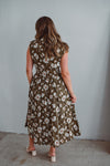 Filly Olive Floral Dress