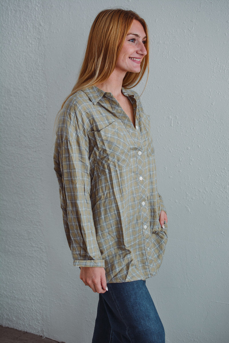 Mustard Plaid Shacket