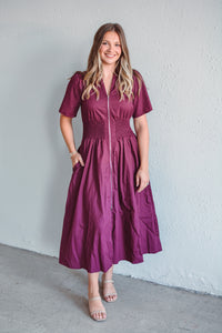 Nova Plum Dress