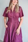 Nova Plum Dress