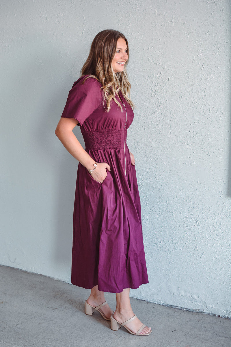 Nova Plum Dress