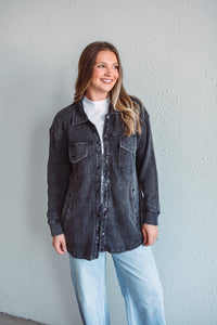 Black Willow Waffle Jacket