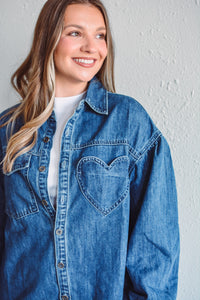 Denim Heart Shirt