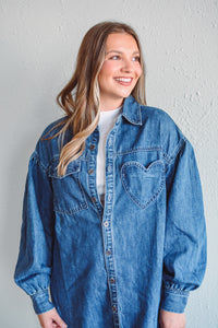 Denim Heart Shirt