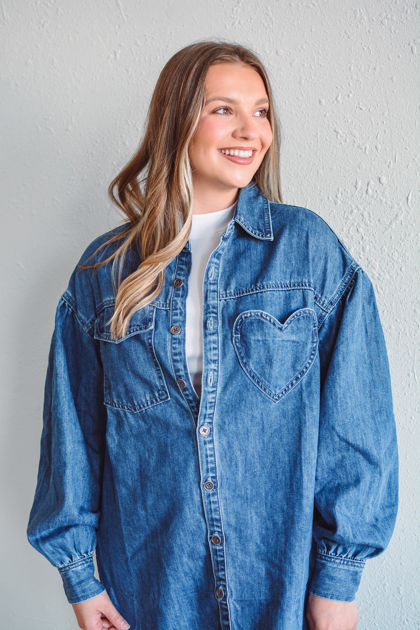Denim Heart Shirt