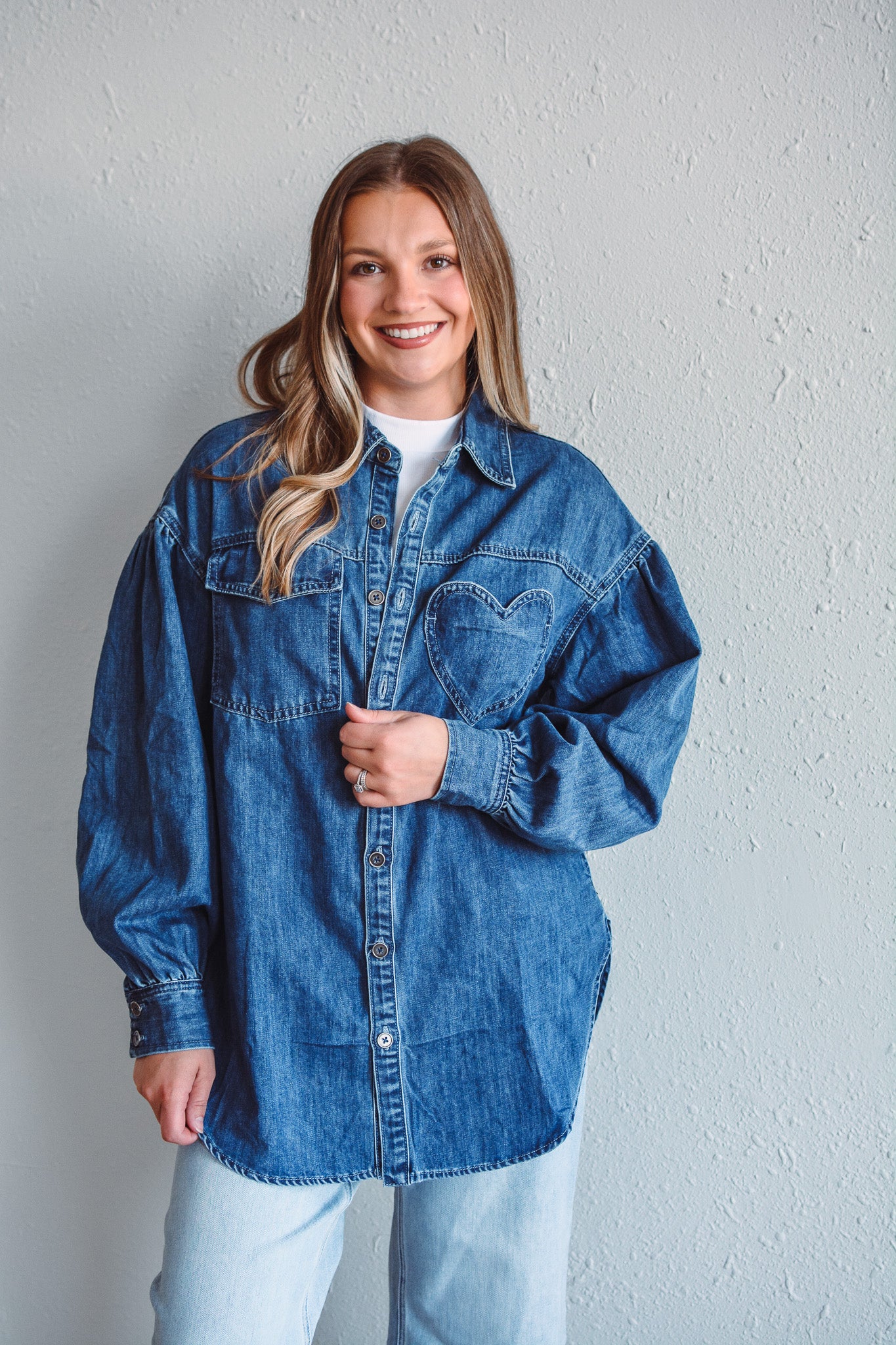 Denim Heart Shirt
