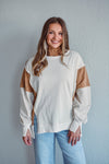 Neutral Contrast Pullover