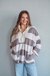 Reese Brown Half Zip