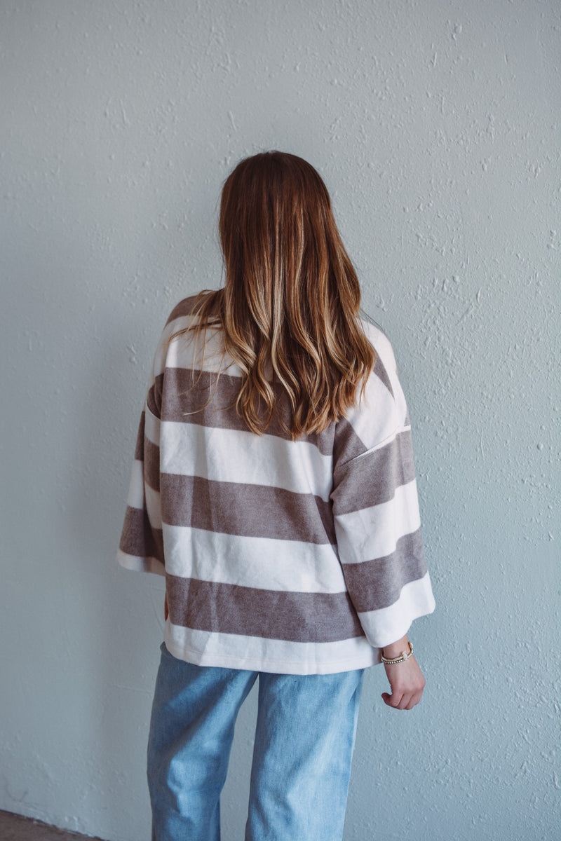 Reese Brown Half Zip
