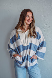 Reese Navy Half Zip