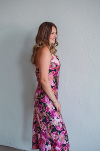 Violet Petal Maxi Dress