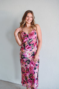Violet Petal Maxi Dress