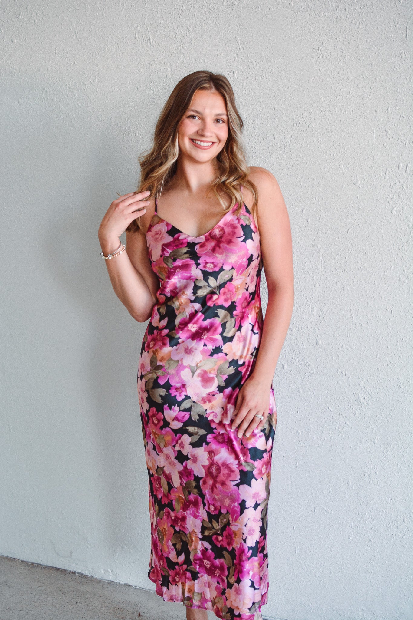 Violet Petal Maxi Dress