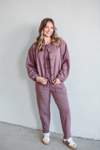 Rose Taupe Belle Cardi