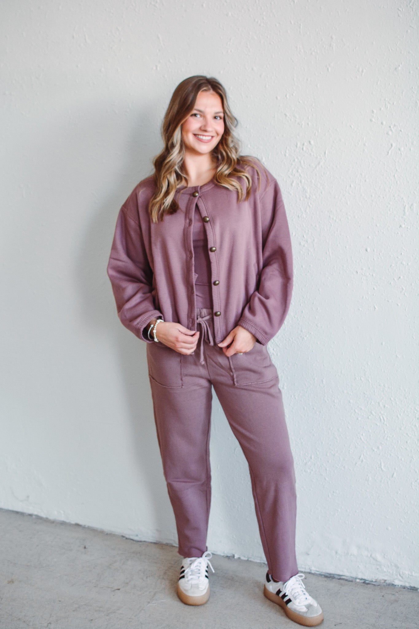 Rose Taupe Belle Cardi
