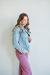 Denim Ruffle Jacket