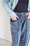 Mineral Black Barrel Pants