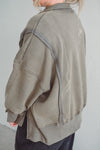 Ashton Olive Pullover