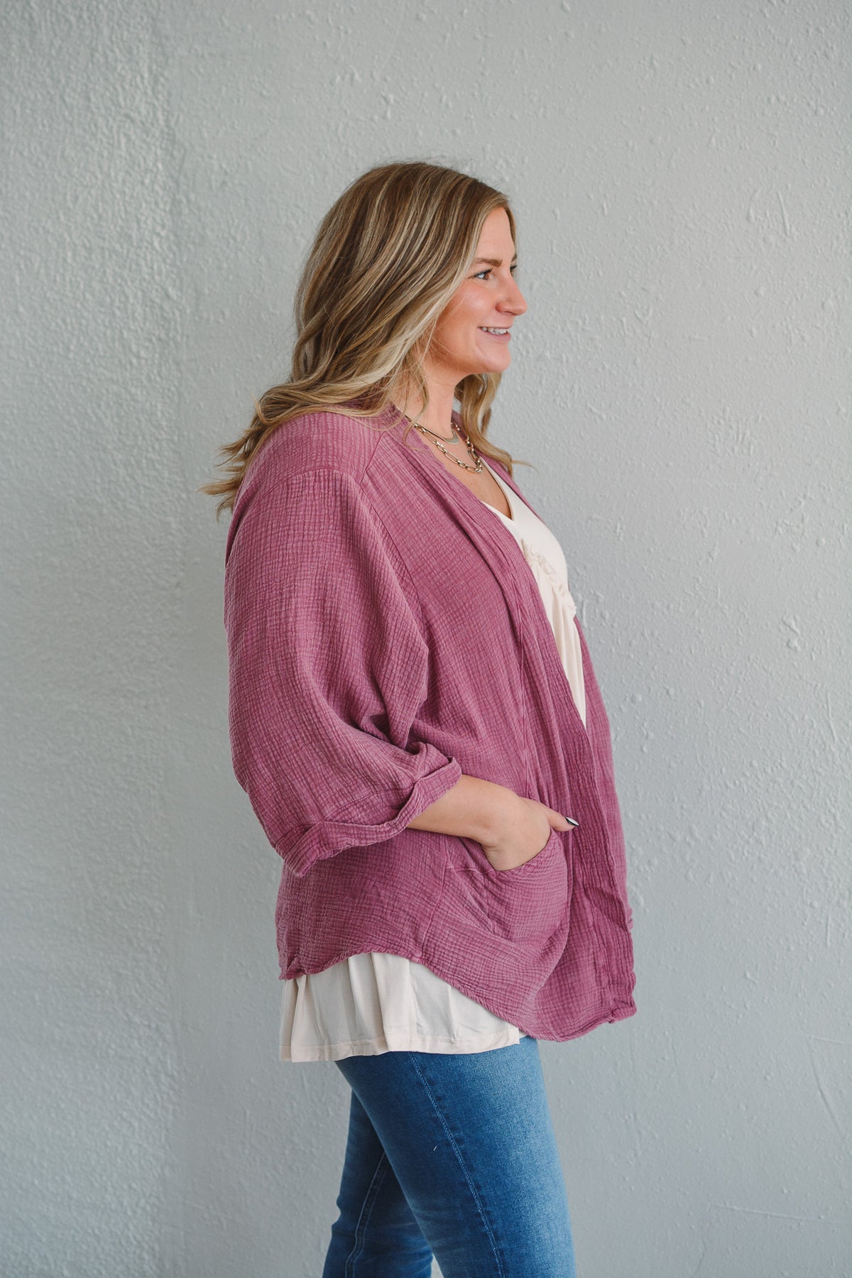 Mauve Moment Cardigan