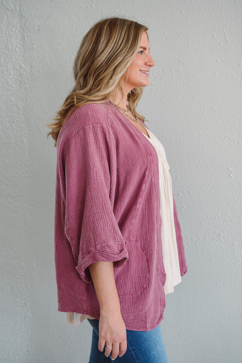 Mauve Moment Cardigan