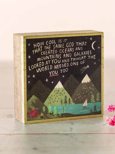 Mountains Keepsake Block