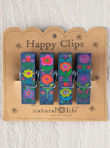 Deep Floral Happy Clips