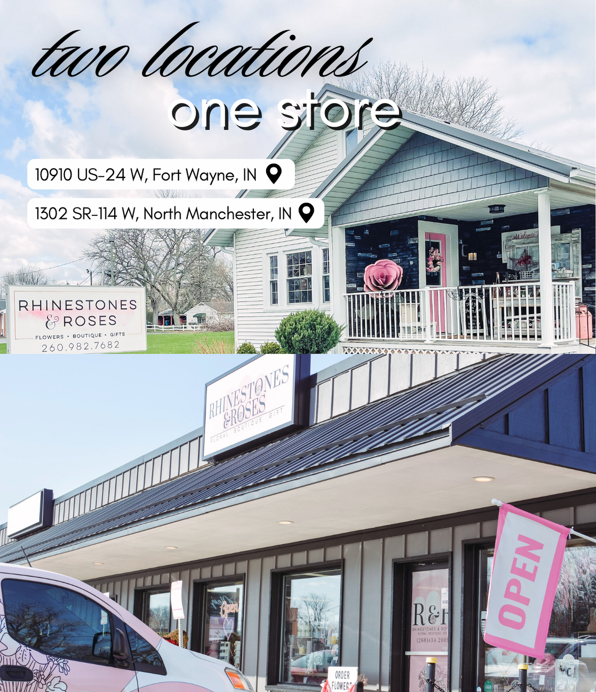 Rhinestones And Roses Flowers And Boutique