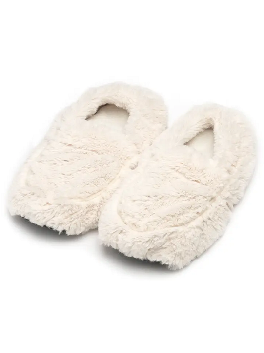 Cream Warmies® Slippers