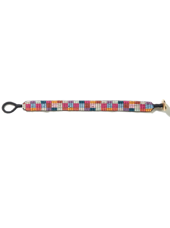 Ink & Alloy Checkered Rainbow Bracelet