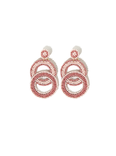 Ink & Alloy Light Pink Hoop Earrings