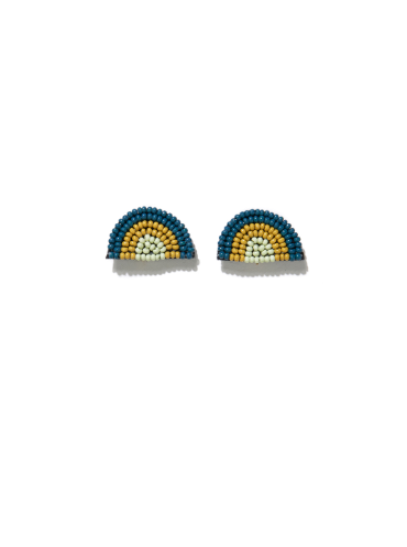 Ink & Alloy Peacock Rainbow Earrings