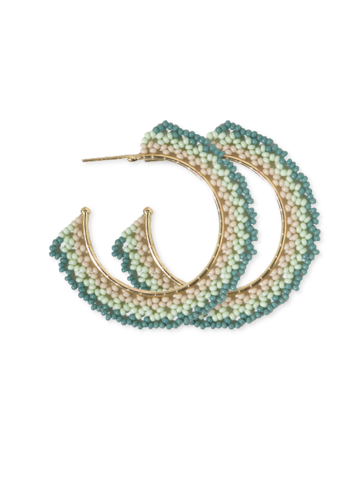 Ink & Alloy Teal Ombre Hoops